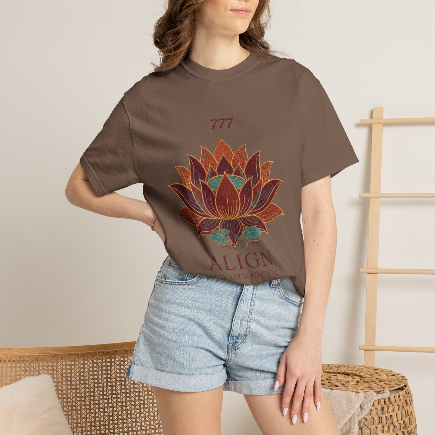 Align Lotus T-Shirt — 777 Spiritual Yoga Tee