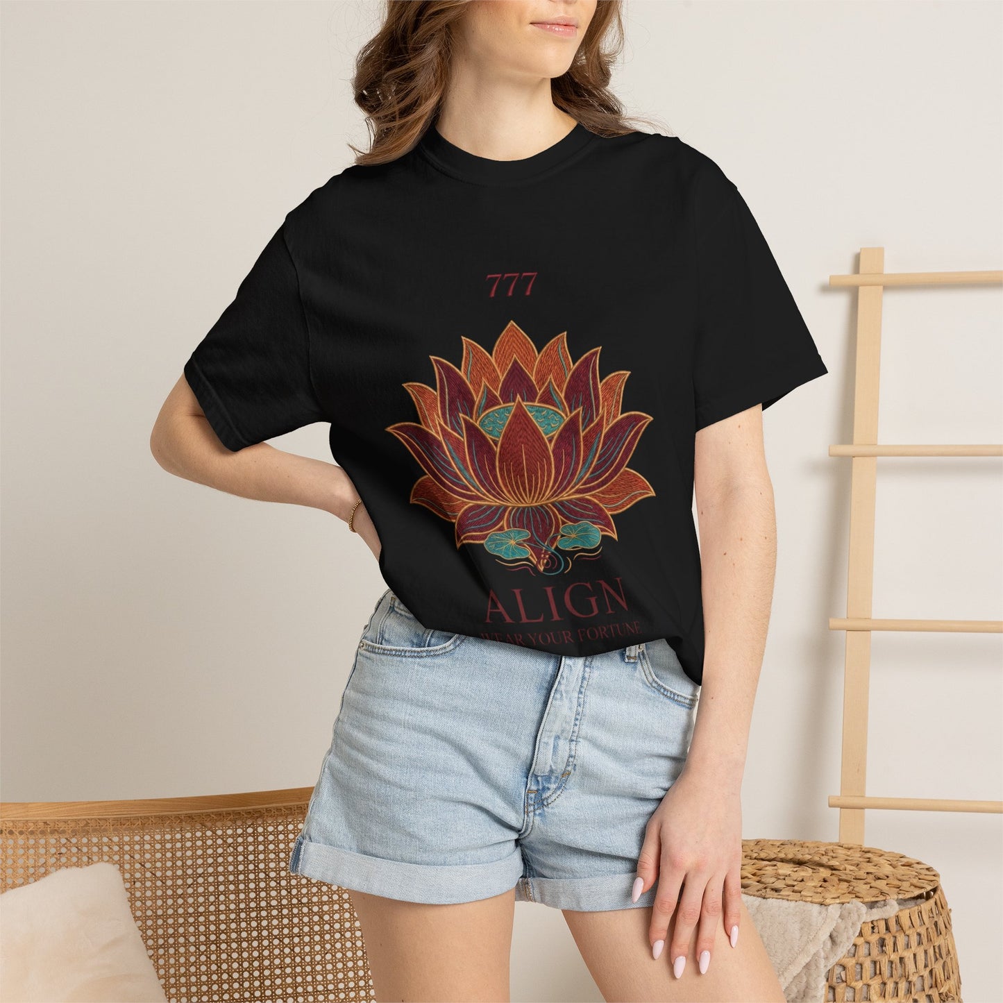 Align Lotus T-Shirt — 777 Spiritual Yoga Tee