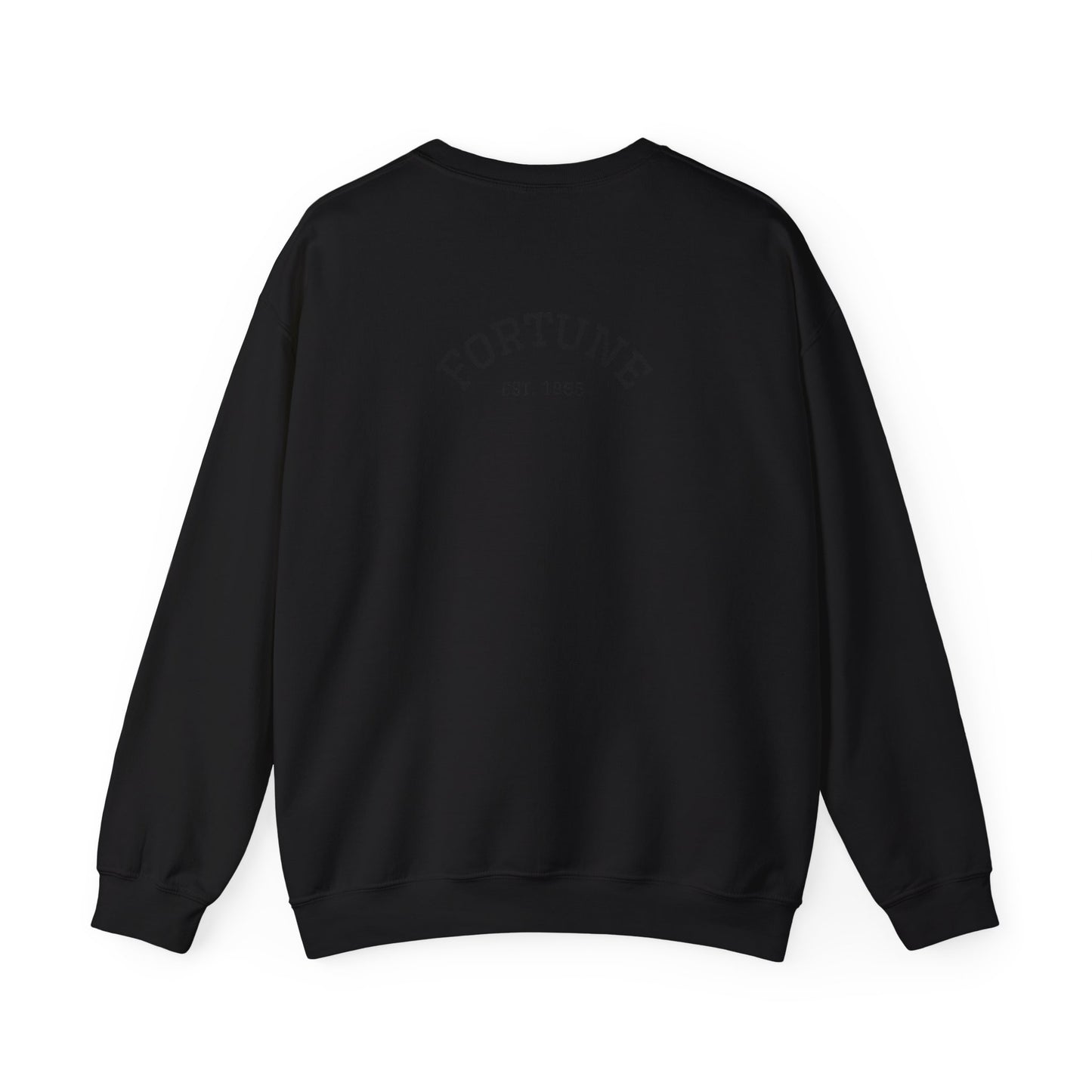 Fortune & Horseshoe Crewneck Sweatshirt — "Wear Your Fortune" Graphic