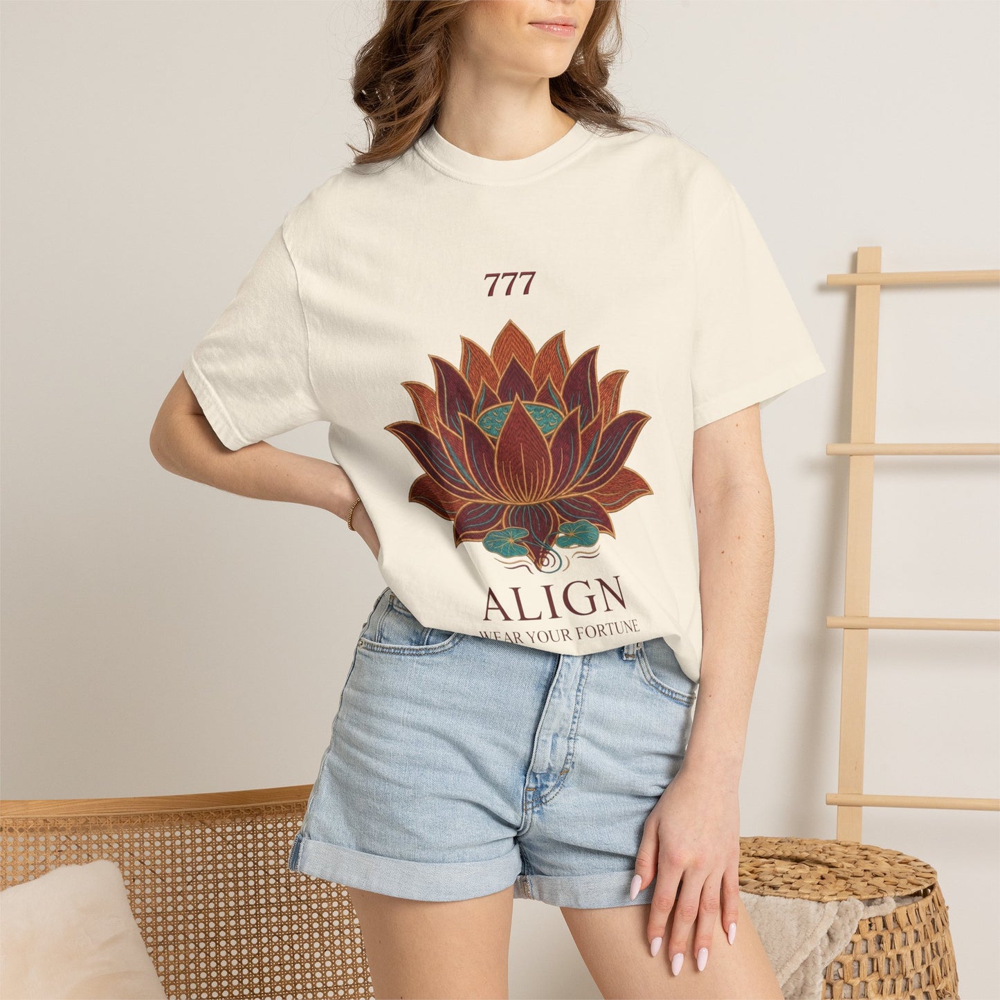 Align Lotus T-Shirt — 777 Spiritual Yoga Tee