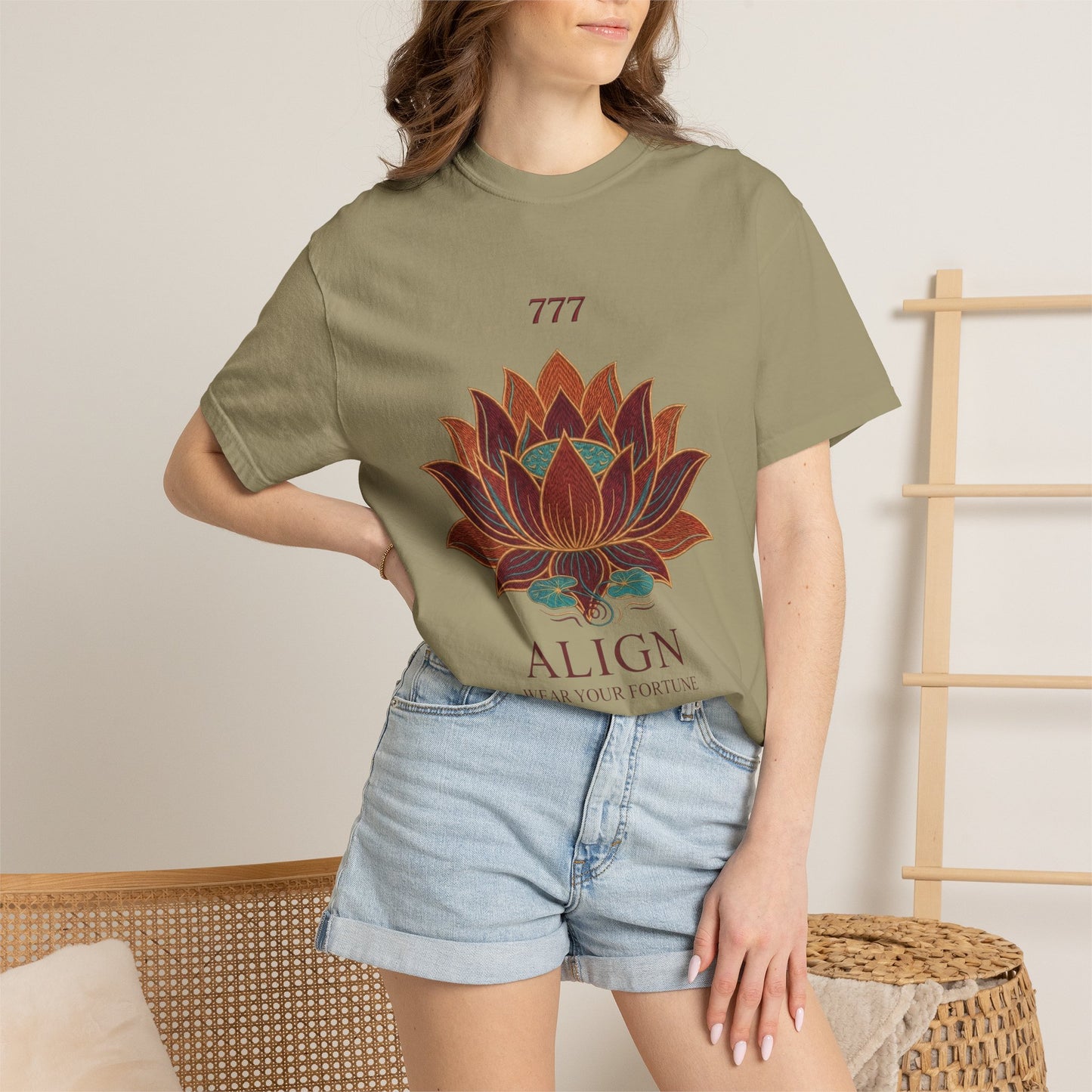 Align Lotus T-Shirt — 777 Spiritual Yoga Tee