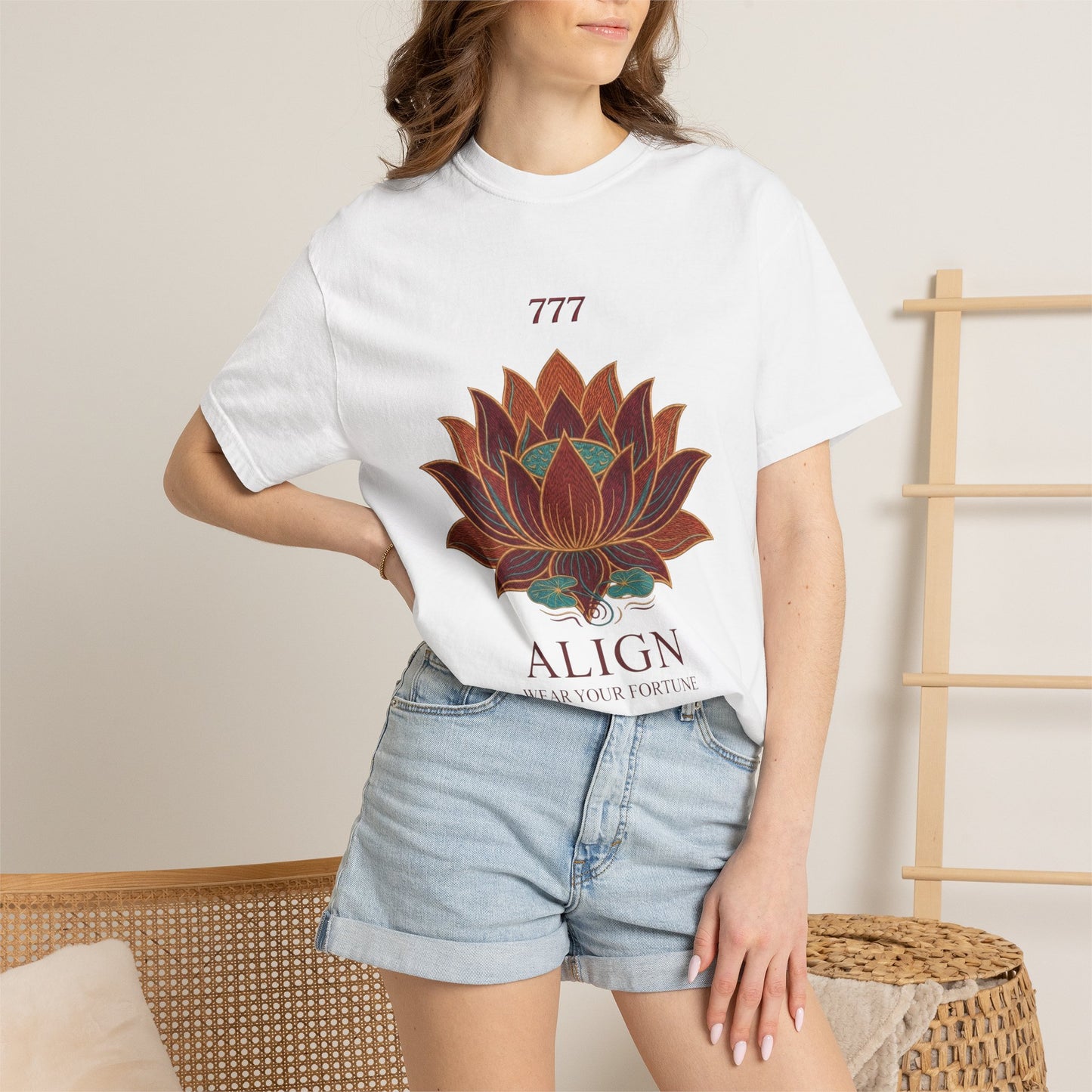 Align Lotus T-Shirt — 777 Spiritual Yoga Tee