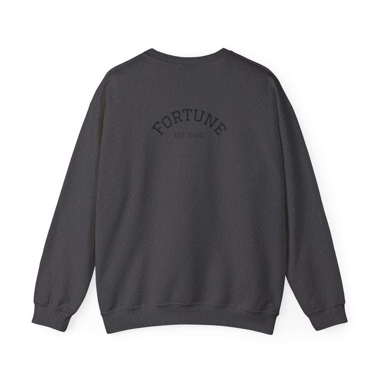 Fortune & Horseshoe Crewneck Sweatshirt — "Wear Your Fortune" Graphic